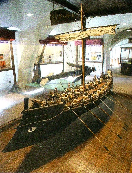 Modello ricostruttivo di nave da guerra etrusca