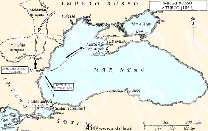 Imperi Russo e Turco 1854
