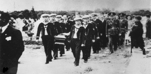 I funerali a Buenos Aires del comandante Langsdorff